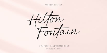 Hilton Fontain Font Poster 1