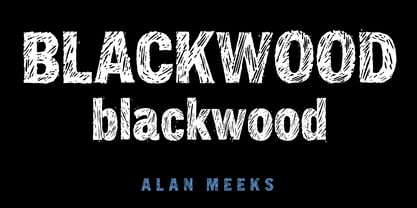 Blackwood Font Poster 4