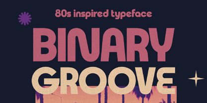 Binary Groove Font Poster 1