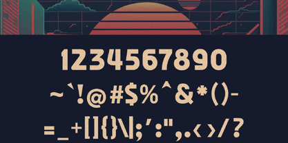 Binary Groove Font Poster 6