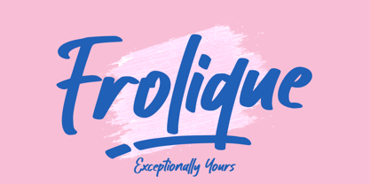 Frolique Font Poster 1