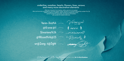 Rhetorical Flourish Font Poster 7