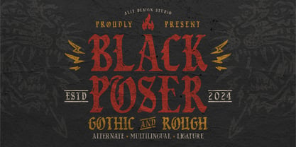 Black Poser Font Poster 1