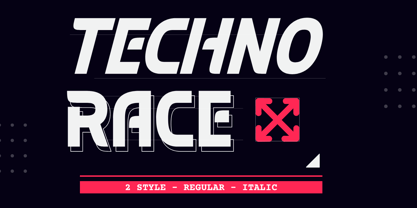 Techno Race Font Poster 1