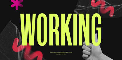 Working Font Poster 1