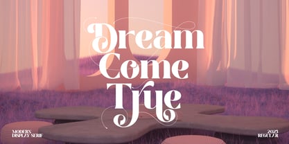 True Dream PS Font Poster 2