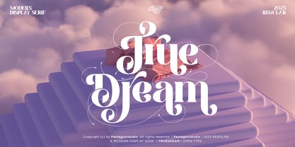 True Dream PS Font Poster 1