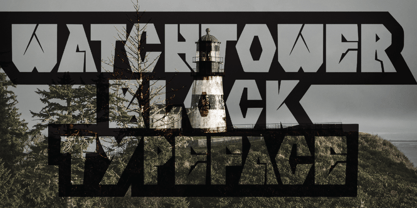 Watchtower Block Font Poster 4