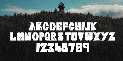 Watchtower Block Font Poster 3