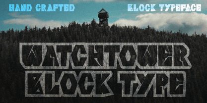 Watchtower Block Font Poster 1