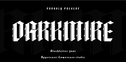 Darkmire Font Poster 1