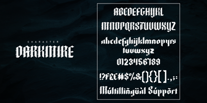 Darkmire Font Poster 7