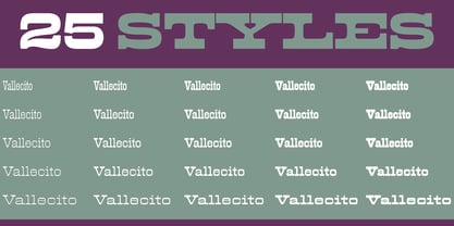 Vallecito Font Poster 4