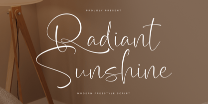 Radiant Sunshine Font Poster 1