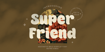 Super Friend Font Poster 1