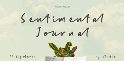 Sentimental Journey Font Poster 1