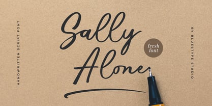 Sally Alone Font Poster 1