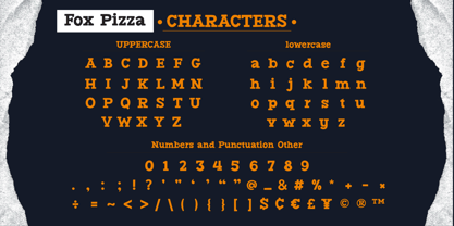 Fox Pizza Font Poster 7