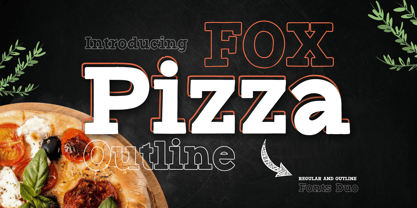 Fox Pizza Fuente Póster 1