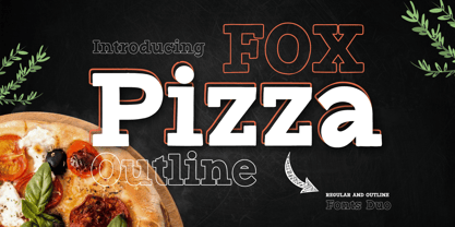 Fox Pizza Font Poster 1