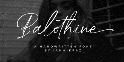 Balothine Font Poster 1