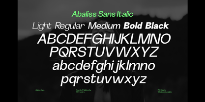 Abaliss Sans Police Poster 11