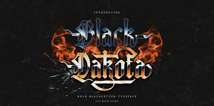 Black dakota Font Poster 1