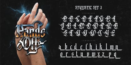 Black dakota Font Poster 10