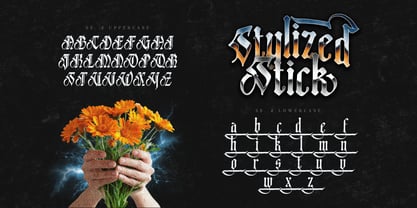 Black dakota Font Poster 12