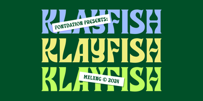 Klayfish Font Poster 1