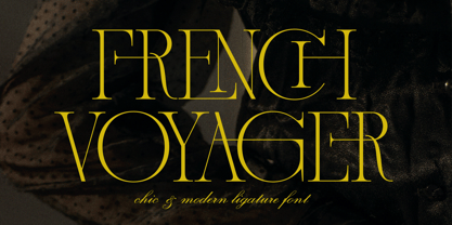 French Voyager Font Poster 1