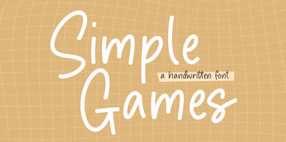 Simple Games Font Poster 1