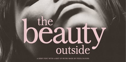 Beauty Outside Font Poster 1