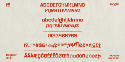 Nogle Font Poster 7