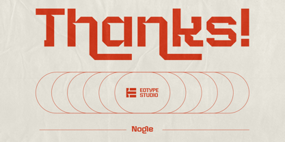 Nogle Font Poster 9