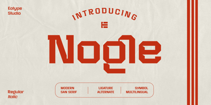 Nogle Font Poster 1