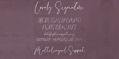 Lovely Signature Font Poster 8