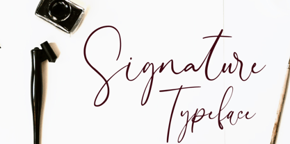 Lovely Signature Font Poster 6