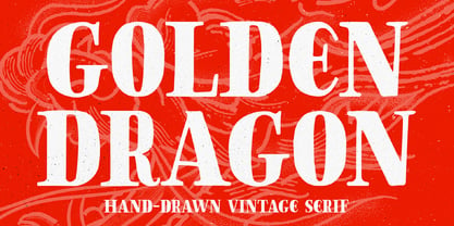 Golden Dragon Font Poster 1