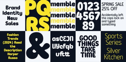 Memble Font Poster 7