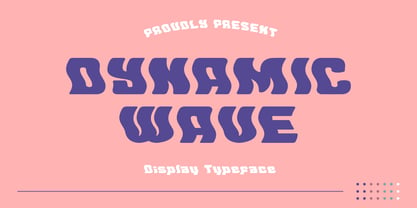 Dynamic Wave Font Poster 1