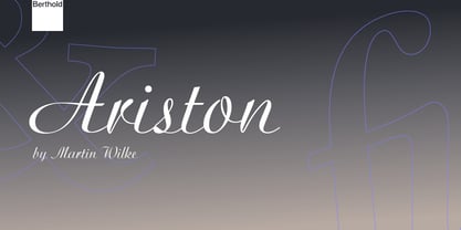Ariston Font Poster 1