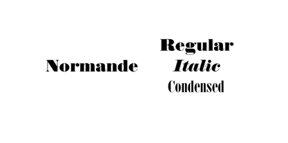 Normande Font Poster 3