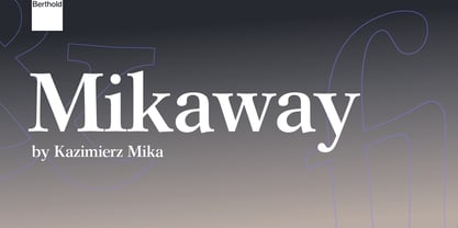 Mikaway Font Poster 1