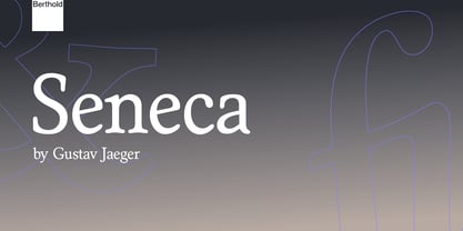 Seneca Font Poster 1