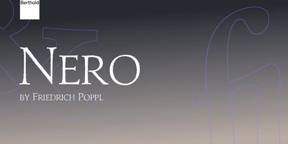 Nero Font Poster 1
