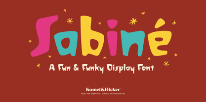 Sabine Font Poster 1