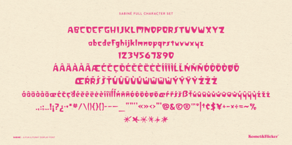 Sabine Font Poster 12