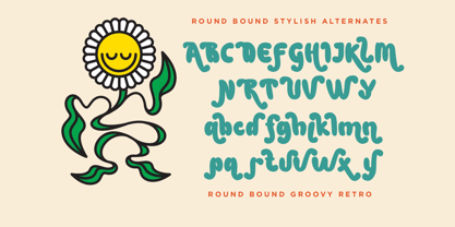 Round Bound Groovy Font Poster 12