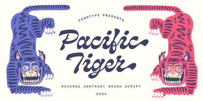 Pacific Tiger Font Poster 1